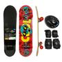 Imagem de Skate Infantil Radical Funs Completo Montado Com Kit De Proteção Com 7 Peças Ajustáveis Até 50Kg