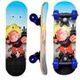 Imagem de Skate Infantil Unissex Estampado Montado Completo Suporta 30Kg Resistente Rodas Macias 