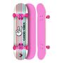 Imagem de Skate Montado Profissional Cisco Feminino Good Vibes Rosa 8