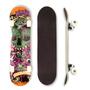 Imagem de Skate Montado Profissional Shape Caveira Com Trucks E Rodas