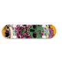 Imagem de Skate Montado Profissional Shape Caveira Com Trucks E Rodas