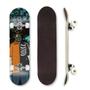 Imagem de Skate Profissional Montado Estampas Shape com Trucks e Rodas