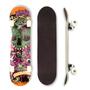 Imagem de Skate Profissional Montado Estampas Shape com Trucks e Rodas