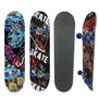 Imagem de Skate Semi-Profissional Completo C/ Lixa Super Resistente E Reforçado Até 70kg