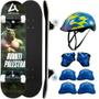 Imagem de Skate Semi Profissional Infantil Time Verdão + Kit Capacete