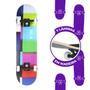 Imagem de Skateboard semi profissional + kit protetor com abs completo