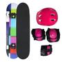 Imagem de Skateboard semi profissional + kit protetor com abs completo