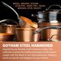 Imagem de Skillet Gotham Steel Hammer Copper 30 cm de alumínio antiaderente