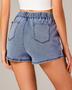 Imagem de Skort luvamia Denim Mini Resort Wear 2024 para mulheres azul XXL