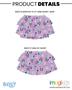 Imagem de Skorts Bluey Bingo Coco Floral Roxa/Azul para menina 12M