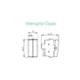 Imagem de Sleek Modulo Interruptor Duplo Simples