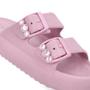 Imagem de Slide Plataforma Poofy Rosa Eva Fivela Brilho