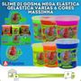 Imagem de Slime 01 Gosma Mega Elástica Gelástica Várias 6 Cores Massinha