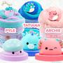 Imagem de Slime Squishmallows Premium - Perfumado, com Glitter (Pacote com 3 Unidades - 240ml)