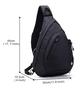 Imagem de Sling Bag TurnWay TWS-001 à Prova D'Água com Porta USB - Bolsa de Viagem Preta
