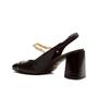 Imagem de Slingback Couro Preto Salto Bloco Cecconello 2387005-6