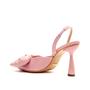 Imagem de Slingback Couro Rosa Salto Alto Cecconello 2391001-5