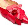 Imagem de Slingback Couro Vermelho Salto Baixo Cecconello 2473002-1