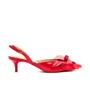 Imagem de Slingback Couro Vermelho Salto Baixo Cecconello 2473002-1