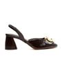 Imagem de Slingback Preto Salto Bloco Cecconello 2410001-1