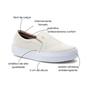 Imagem de Slip On Feminino Iate Casual Off White Estilo Shoes