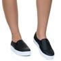 Imagem de Slip On Feminino Iate Casual Preto Estilo Shoes