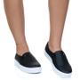 Imagem de Slip On Feminino Iate Casual Preto Estilo Shoes