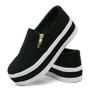 Slip On Feminino Sola Alta Tênis Plataforma Com Zíper Iate Macio Para Ficar Alta - GuGi Imagem de Slip On Feminino Sola Alta Tênis Plataforma Com Zíper Iate Macio Para Ficar Alta