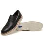 Imagem de Slip On Iate Rafarillo Sapato de Couro Masculino Calce Facil Palmilha Conforto Solado Borracha