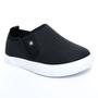 Imagem de Slip On Infantil Molekinho Perfuros Casual - Preto e Branco