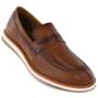 Imagem de Slip On Masculino Couro Liso Moderno Conforto Casual