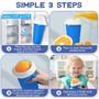 Imagem de Slushie Cup FANS-ONE Slushy Maker DIY Magic Squeeze, pacote com 2