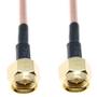 Imagem de SMA Macho Para SMA Macho RG316 Conector De Crimpagem Coaxial Cabo De Extensão RF Fio Pigtail De