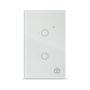 Imagem de Smart Interruptor Positivo 2 Módulos Touch 2300W Alexa Ou Google Assistente Branco