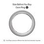 Imagem de Smart Ring OURA Ring 4 em prata escovada tamanho 9 Sleep Track