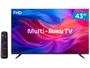 Imagem de Smart TV 43" Multi Full HD DLED TL056M Roku TV Quad-core Alexa Google Assistente e Siri 1 HDMI