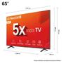 Imagem de Smart TV 4K LG NanoCell 65" Polegadas 65NANO80TSA, Processador α5 Ger7 AI, Alexa, Controle Smart Magic e Wi-Fi