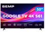 Imagem de Smart TV 50" Semp 4K UHD LED S61 Google TV AiPQ Pro Google Assistente 3 HDMI