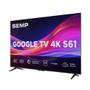 Smart TV 55” 4K SEMP 55S61 Google TV Hdr Uhd 4k Hdmi Imagem de Smart TV 55” 4K SEMP 55S61 Google TV Hdr Uhd 4k Hdmi