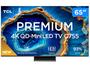 Imagem de Smart TV 65" 4K UHD QLED Mini LED TCL 65C755 120Hz Wi-Fi Bluetooth 4 HDMI 2 USB