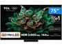 Imagem de Smart TV 75" TCL 4K UHD MiniLED 75C7K 144Hz Google TV AiPQ Pro Google Assistente 4 HDMI