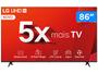 Imagem de Smart TV 86" 4K LG Ultra HD 86UT8050 com Processador a5 Ger7 AI, Alexa/Chromecast integrado, Otimizador de Jogos, webOS 24 e Controle Smart Magic