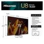 Smart TV Hisense Mini LED UHD 4K 75" Polegadas Frequência 144 Hz e Wi-Fi - 75U86LUA Imagem de Smart TV Hisense Mini LED UHD 4K 75" Polegadas Frequência 144 Hz e Wi-Fi - 75U86LUA