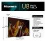 Imagem de Smart TV Hisense UHD 4K Mini LED 85" Polegadas 85U8N com Wi-Fi e Bluetooth Áudio