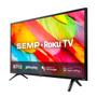 Imagem de Smart TV LED 32" HD Semp Roku R6500 3 HDMI 1 USB Wi-Fi Compatível com Google Assistant e Alexa