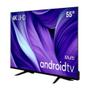 Imagem de Smart TV Multi 4K 55 Polegadas TL061M Android Com Espelhamento de Tela