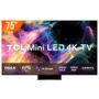 Imagem de Smart TV QLED 75" Google TV Ultra HD 4K TCL 75C845 Comando de Voz HDR10+ 120Hz Imax Enhanced Onkyo