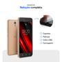 Imagem de Smartphone Multi E Pro 4G 32GB 1GB RAM Dual Chip Android 11 (Go edition) Quad Core Dourado - P9151