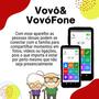 Imagem de Smartphone vovo&vovofone 64gb tela grande 6.5 botão sos zap - SAMSUNG