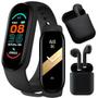 Imagem de Smartwach inteligente Y8  Fone De Ouvido Sem Fio Bluetooth Touch TWS
